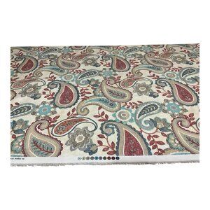 Richloom Solarium Fabric Paisley Floral Screen Print Home Decor Weight 5 Yards